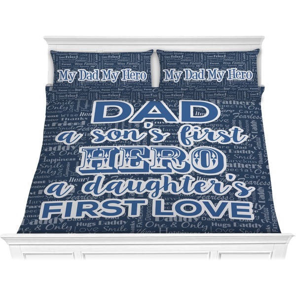 Custom My Father My Hero Comforter Set - King (Personalized)