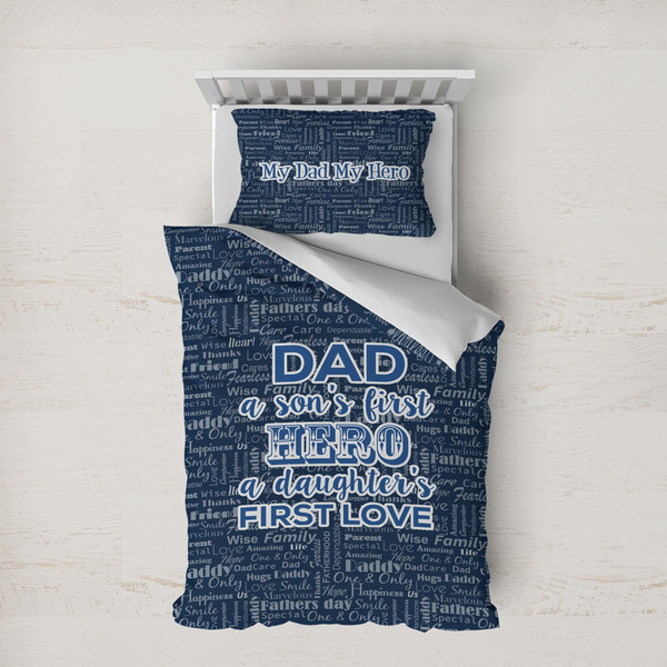 Custom My Father My Hero Duvet Cover Set - Twin XL (Personalized)