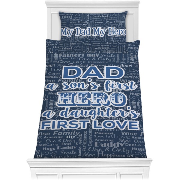 Custom My Father My Hero Comforter Set - Twin (Personalized)