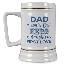My Father My Hero Beer Stein (Personalized)