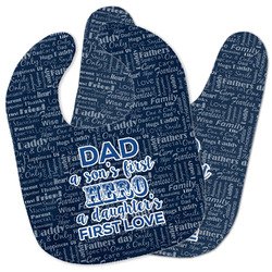 My Father My Hero Baby Bib