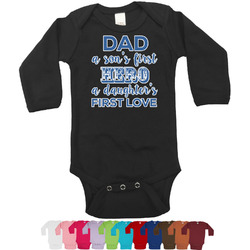 My Father My Hero Long Sleeves Bodysuit - 12 Colors (Personalized)