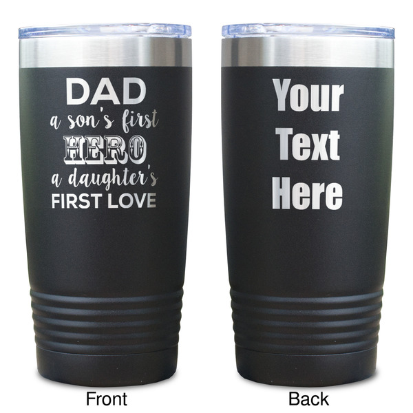 My Father My Hero Black Polar Camel Tumbler - 20oz - Double Sided  - Approval