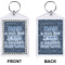 My Father My Hero Bling Keychain (Front + Back)