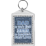 My Father My Hero Bling Keychain