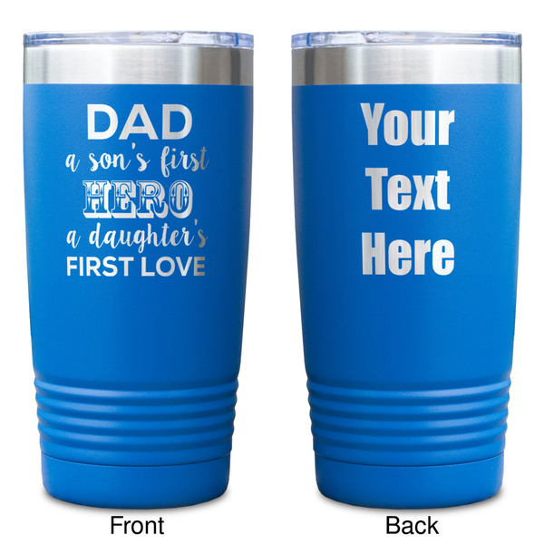 My Father My Hero Blue Polar Camel Tumbler - 20oz - Double Sided - Approval