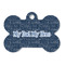 My Father My Hero Bone Shaped Dog ID Tag - Large - Front