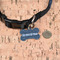 My Father My Hero Bone Shaped Dog ID Tag - Small - In Context