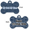 My Father My Hero Bone Shaped Dog Tag - Front & Back