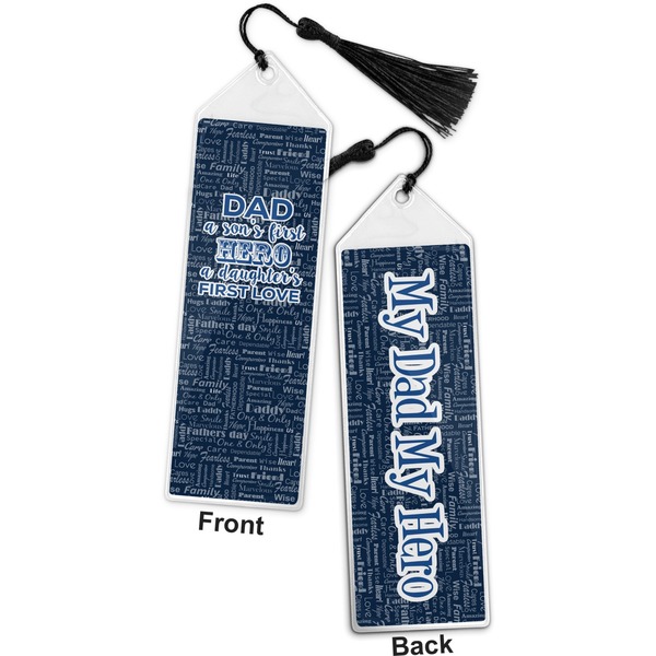 My Father My Hero Bookmark with tassel - Front and Back
