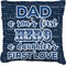 My Father My Hero Burlap Pillow (Personalized)