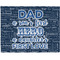 My Father My Hero Burlap Placemat