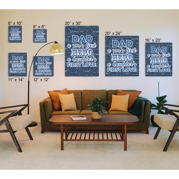 My Father My Hero Canvas Prints - Multiple Sizes