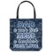 My Father My Hero Canvas Tote Bag - Small - 13"x13" (Personalized)