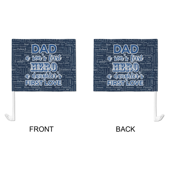 My Father My Hero Car Flag - Large - APPROVAL