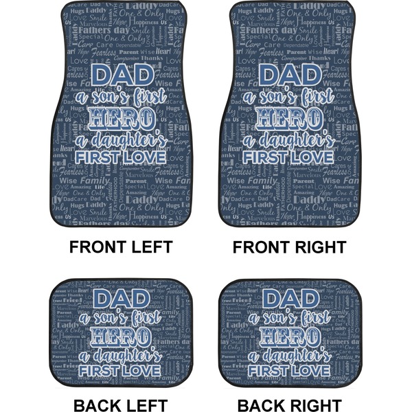 My Father My Hero Car Floor Mats Set (2F + 2B)