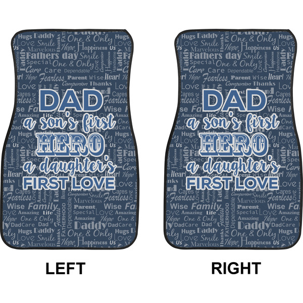 My Father My Hero Car Mat Front - Approval