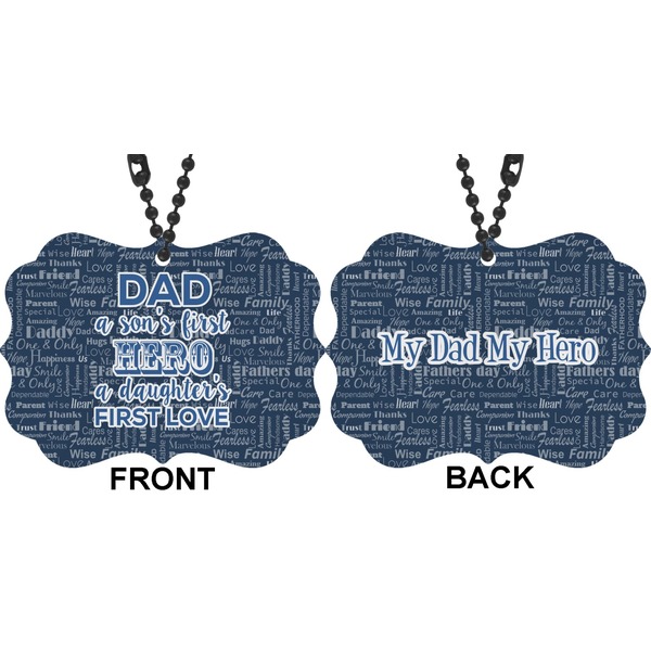 My Father My Hero Car Ornament (Approval)