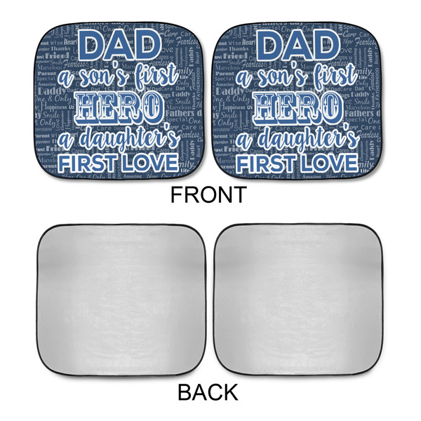 My Father My Hero Car Sun Shades - APPROVAL