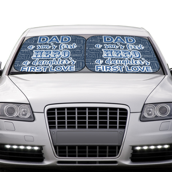 My Father My Hero Car Sun Shades - IN CONTEXT