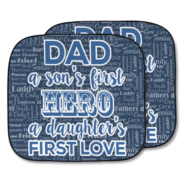 Custom My Father My Hero Car Sun Shade - Two Piece