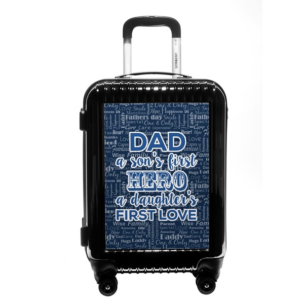 Custom My Father My Hero Carry On Hard Shell Suitcase