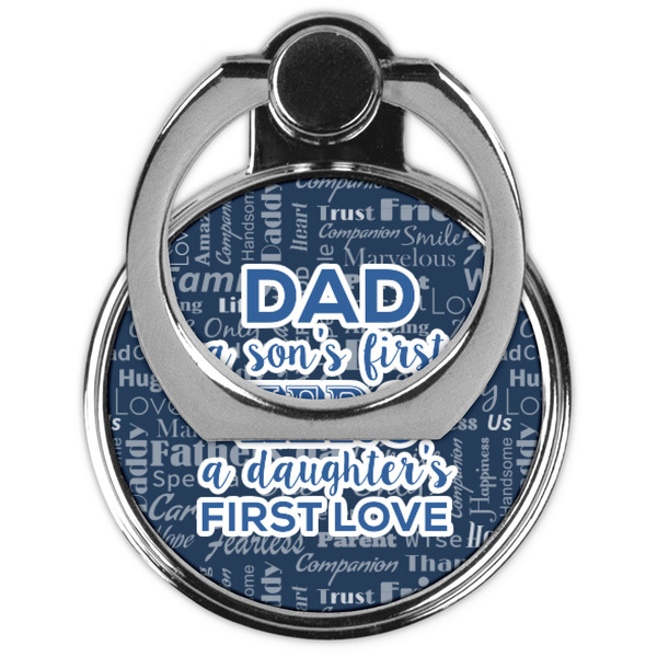 My Father My Hero Cell Phone Ring Stand & Holder - Front (Collapsed)