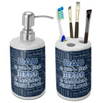My Father My Hero Ceramic Bathroom Accessories Set