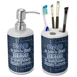 My Father My Hero Ceramic Bathroom Accessories Set