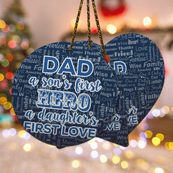My Father My Hero Ceramic Ornament