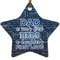 My Father My Hero Star Ceramic Ornament