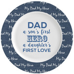 My Father My Hero Ceramic Dinner Plates (Set of 4) (Personalized)
