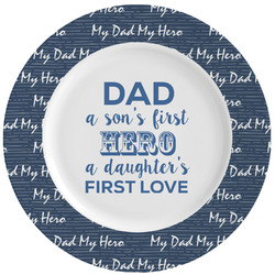 My Father My Hero Ceramic Dinner Plates (Set of 4) (Personalized)