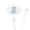 My Father My Hero 7" Oval Plastic Stir Sticks - Clear