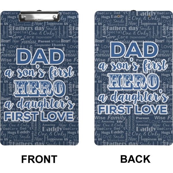 My Father My Hero Clipboard (Legal) (Front + Back)