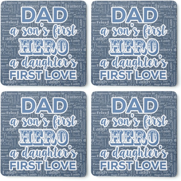 My Father My Hero Coaster Rubber Back - Apvl