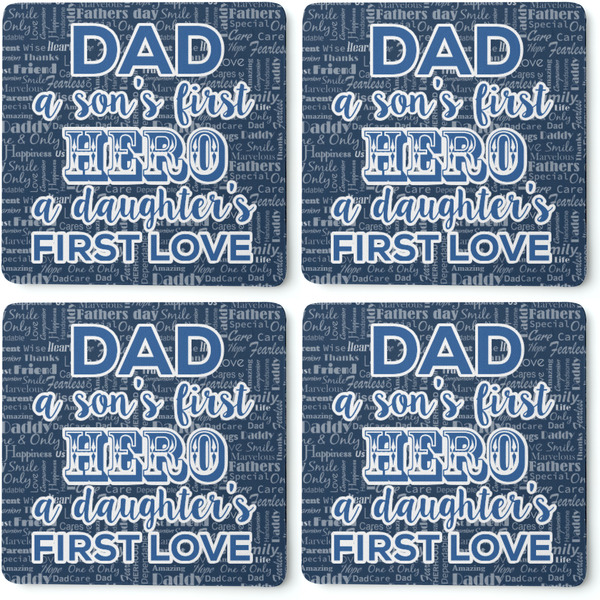 My Father My Hero Coaster Rubber Back - Apvl