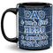 My Father My Hero Coffee Mug - 11 oz - Full- Black