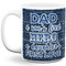 My Father My Hero Coffee Mug - 11 oz - Full- White
