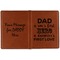 My Father My Hero Cognac Leather Passport Holder Outside Double Sided - Apvl