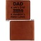My Father My Hero Cognac Leatherette Bifold Wallets - Front and Back Single Sided - Apvl