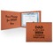 My Father My Hero Cognac Leatherette Diploma / Certificate Holders - Front and Inside - Main