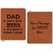 My Father My Hero Cognac Leatherette Zipper Portfolios with Notepad - Double Sided - Apvl