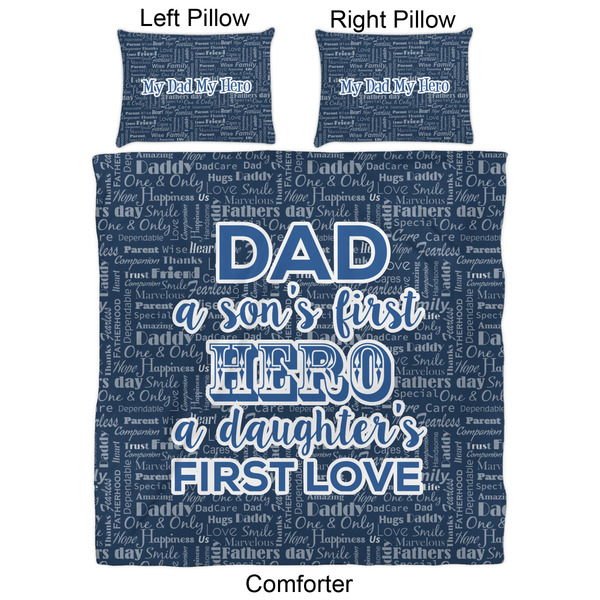 My Father My Hero Comforter Set - Queen - Approval