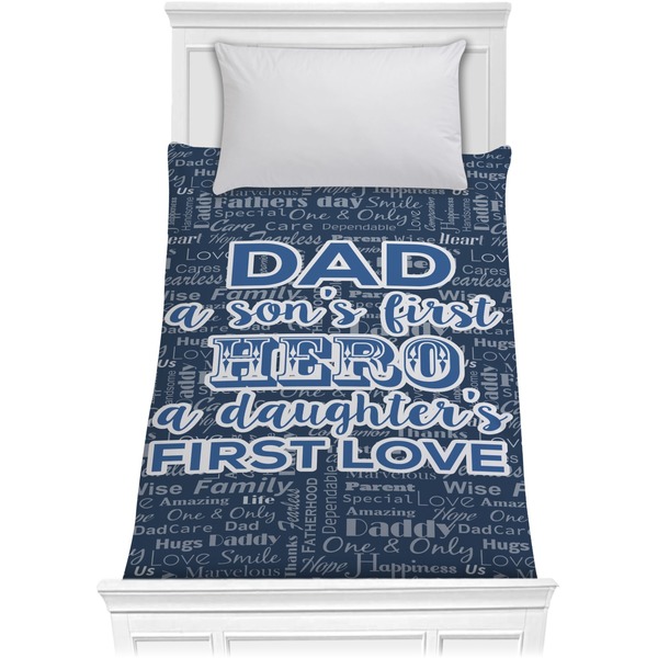 Custom My Father My Hero Comforter - Twin XL
