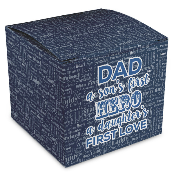 Custom My Father My Hero Cube Favor Gift Boxes