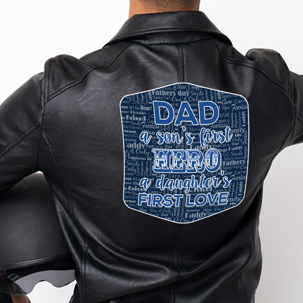 My Father My Hero Custom Shape Iron On Patches - XXXL - APPROVAL