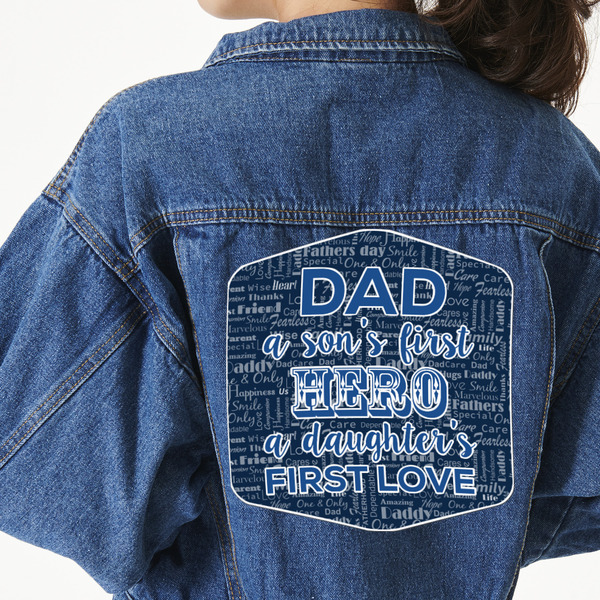 Custom My Father My Hero Twill Iron On Patch - Custom Shape - 3XL