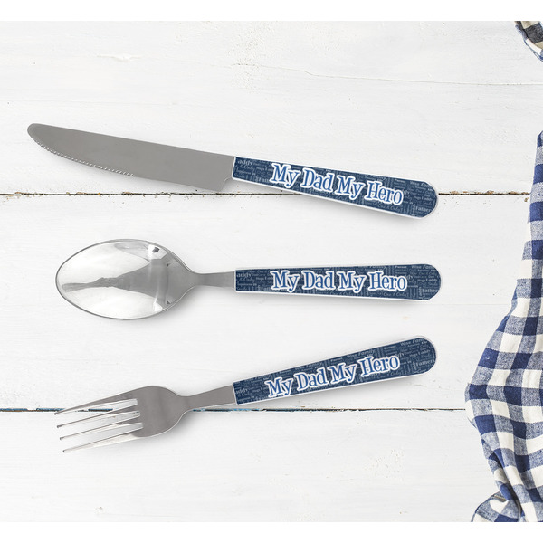 My Father My Hero Cutlery Set - w/ PLATE