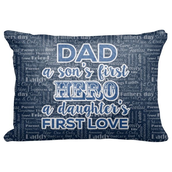 Custom My Father My Hero Decorative Baby Pillowcase - 16"x12"